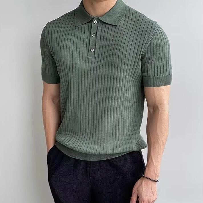 GIMCHEON Knit Polo Tee
