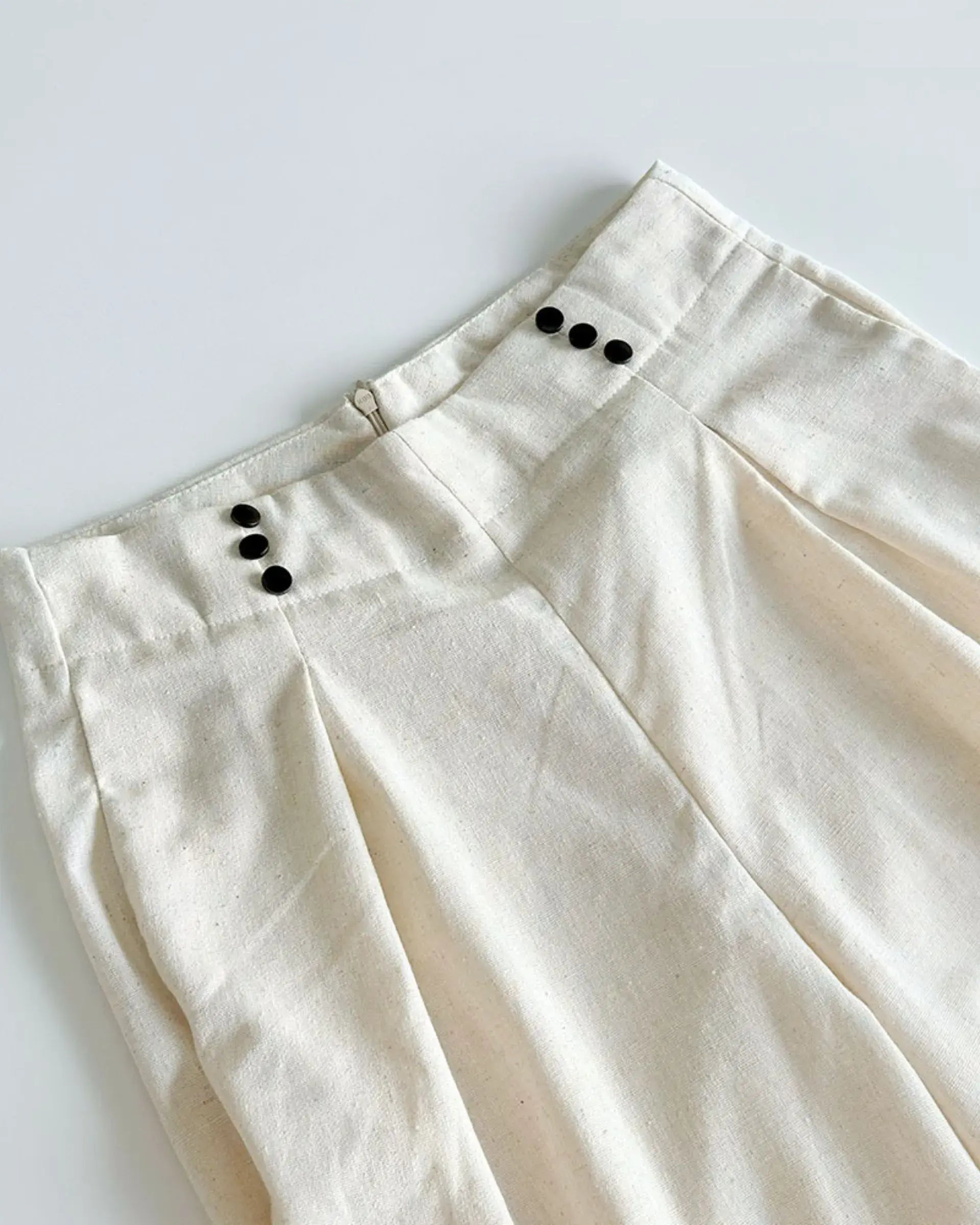 Wide Leg Pants Fashion Linen Embroidered