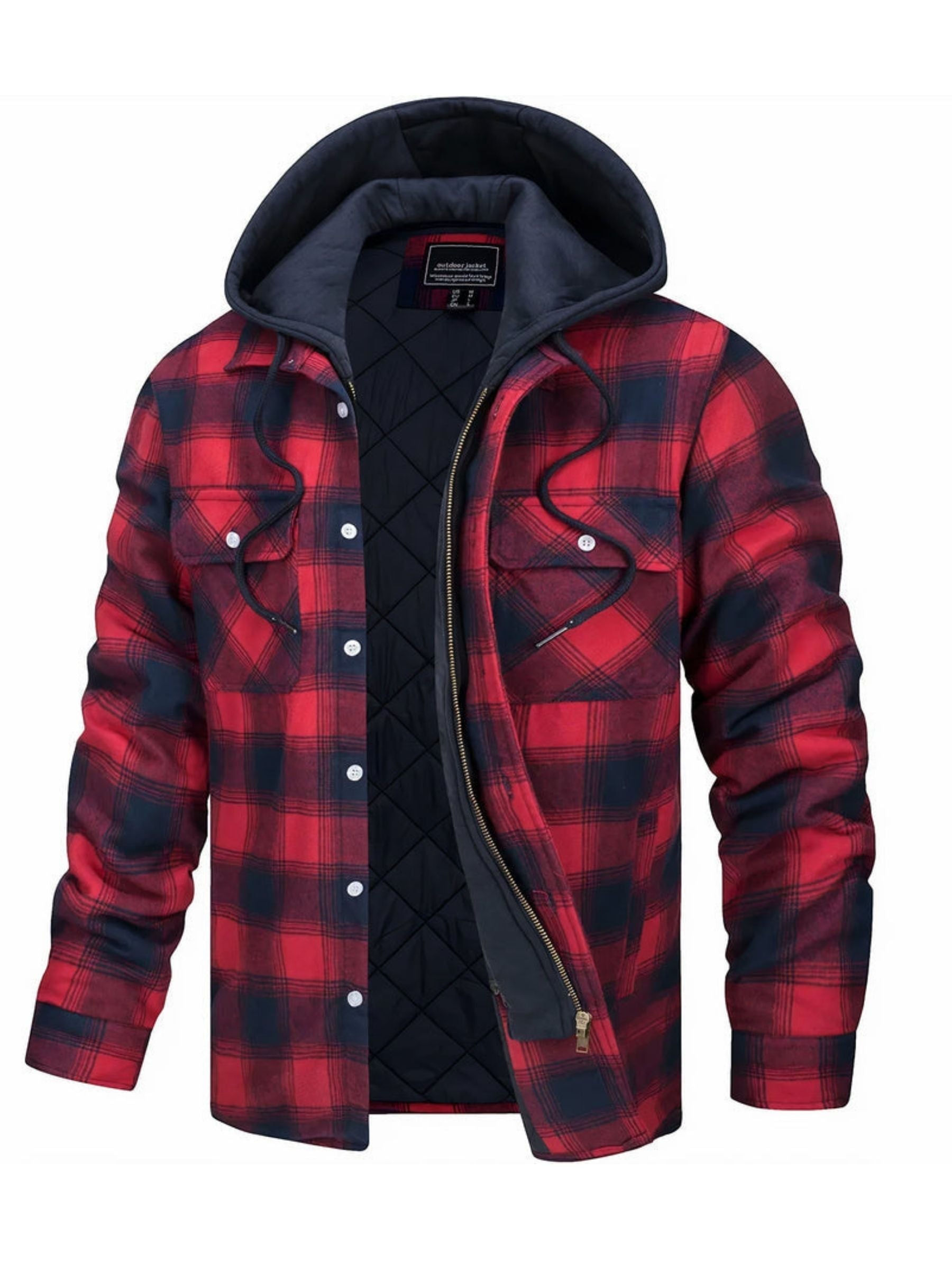 Classic plaid hooded jacket - Othello