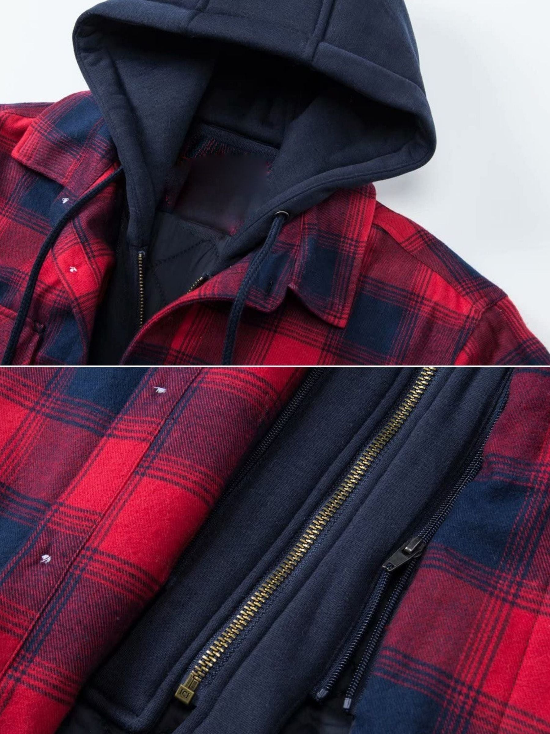 Classic plaid hooded jacket - Othello