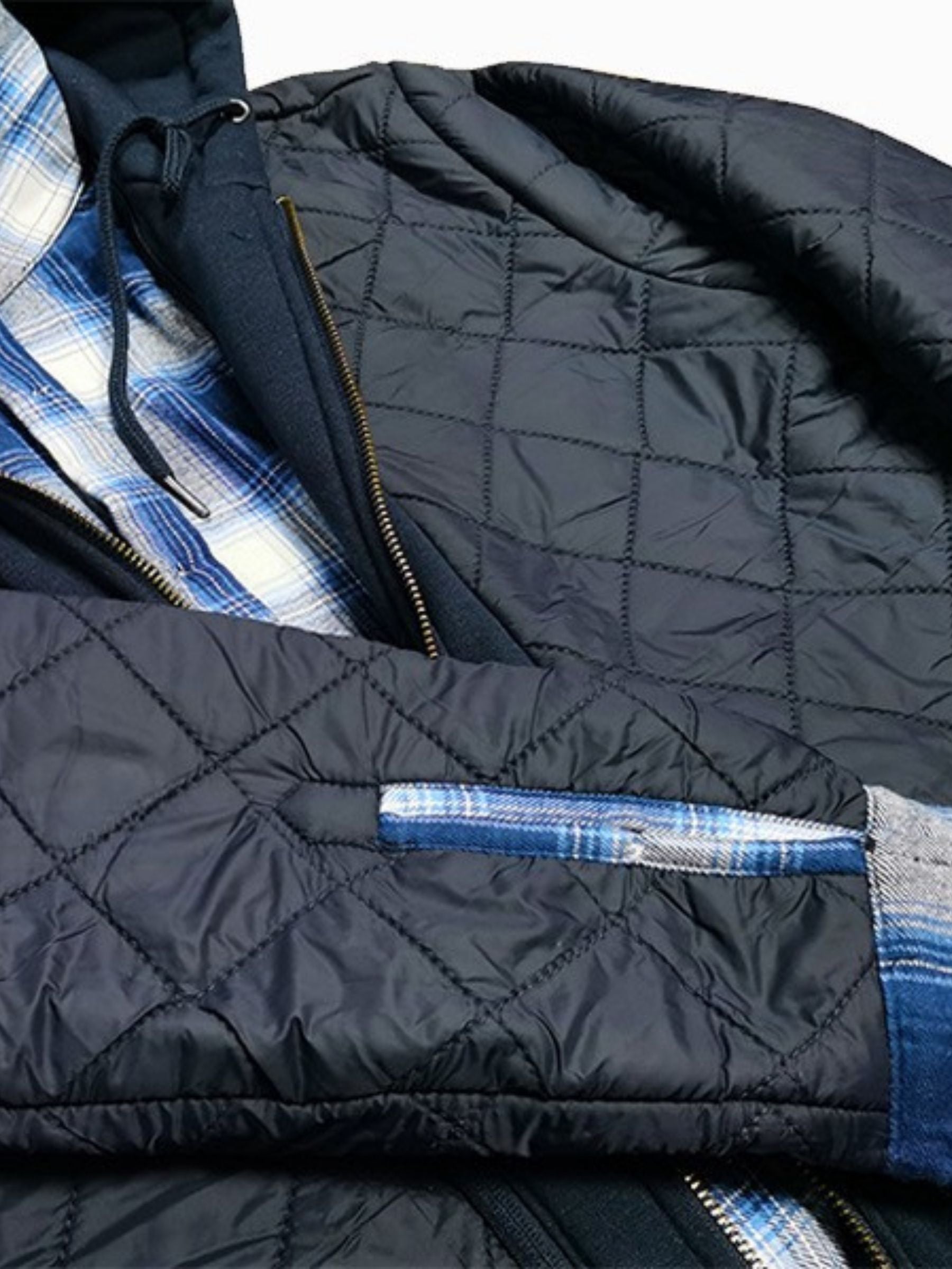 Classic plaid hooded jacket - Othello