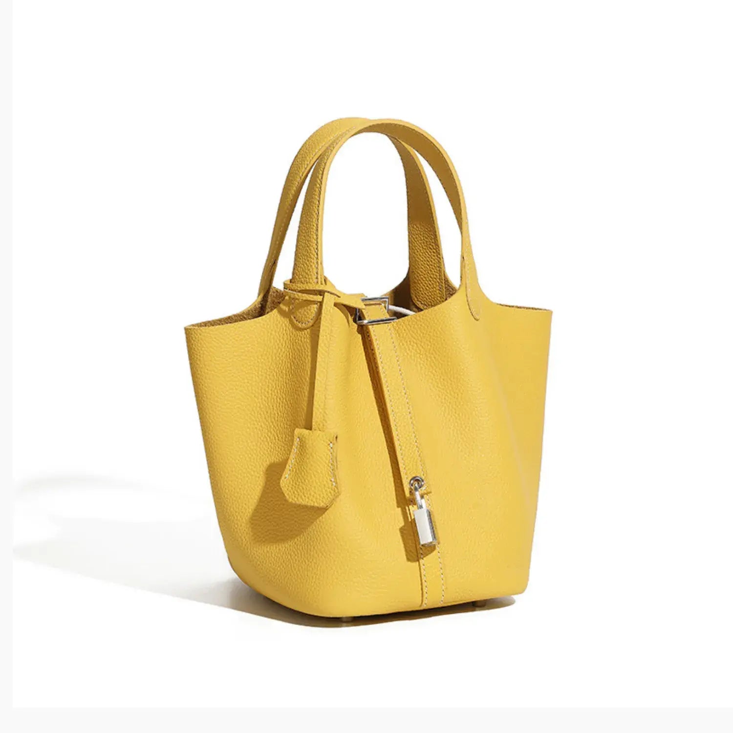 Bellara Genuine Leather Silver Buckle Tote Bag