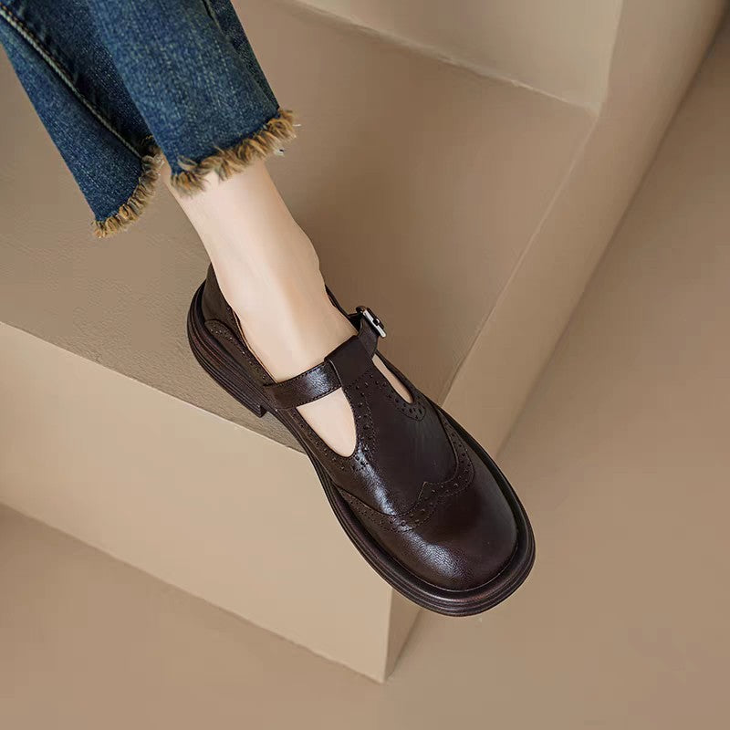 Isella Leather Orthopedic Mary Jane Shoes