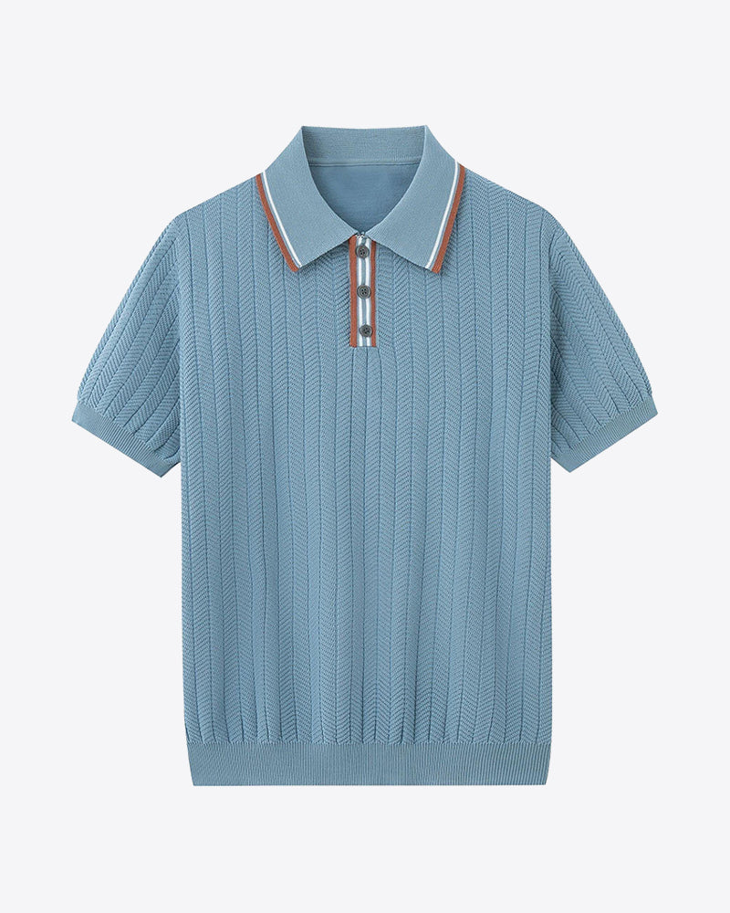 AMALFI Knitted Polo Shirt