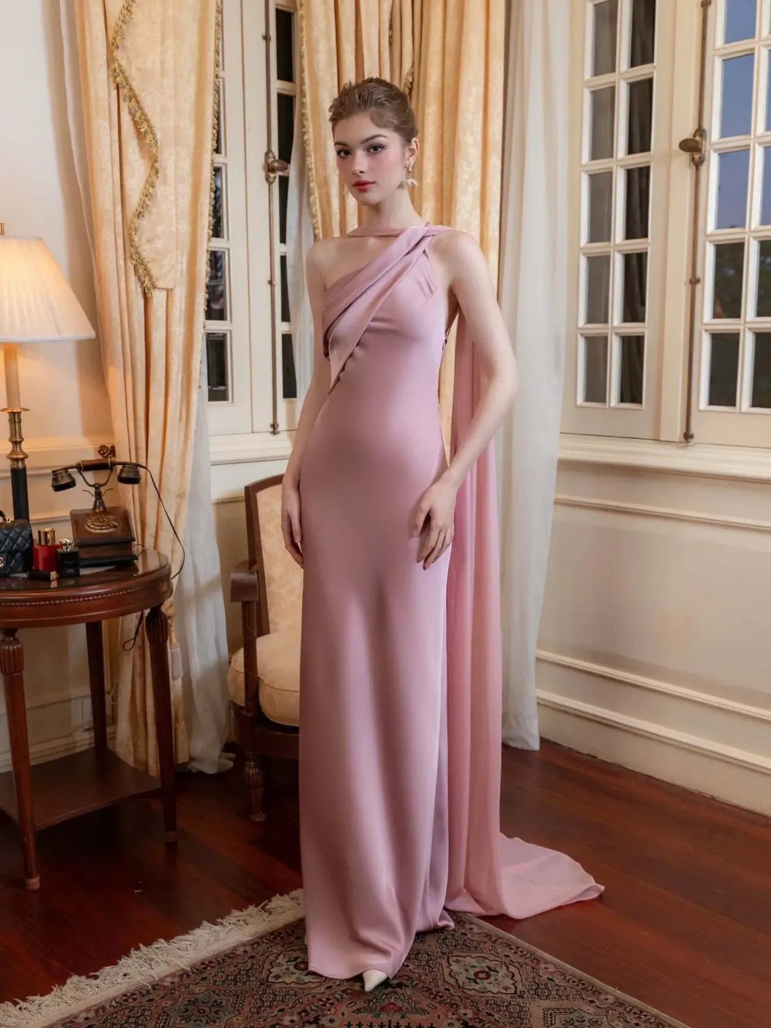 Florence – High-End Satin Fishtail Dress
