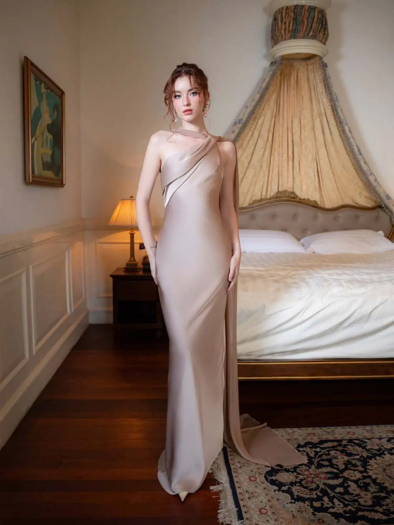 Florence – High-End Satin Fishtail Dress