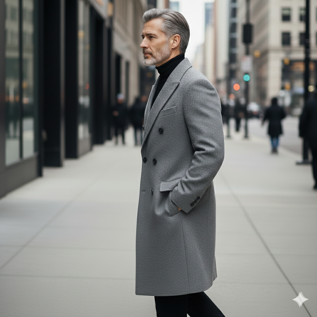 FAIRFAX DOUBLE-BREASTED WOOL COAT