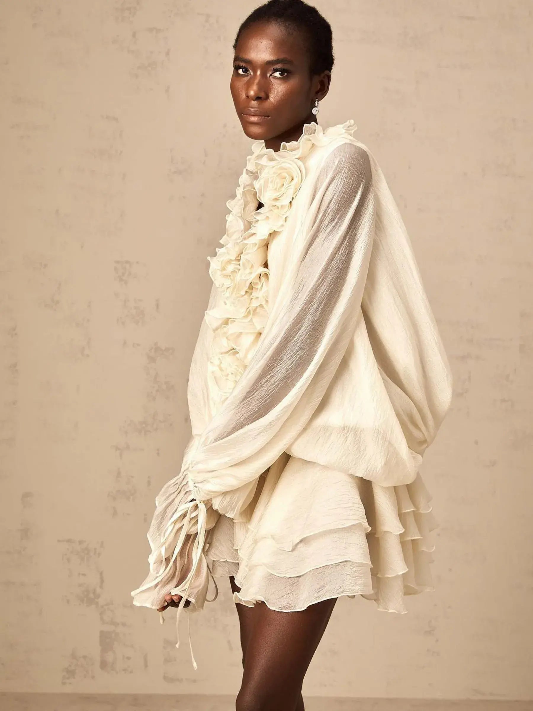 Ivanna - Fairy Bloom Lantern Sleeve Dress set