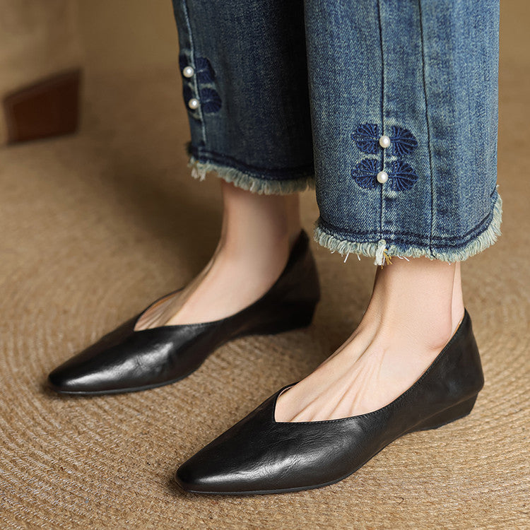 Valmir Authentic Leather Slip-On Mules