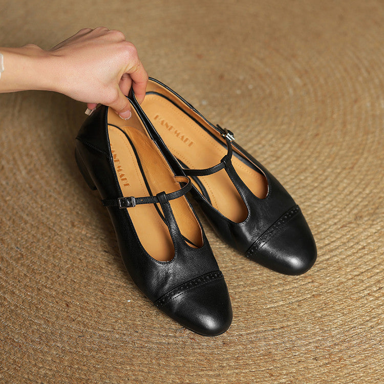 Harriet Real Leather Ballet Flats Shoes