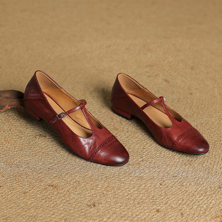 Harriet Real Leather Ballet Flats Shoes