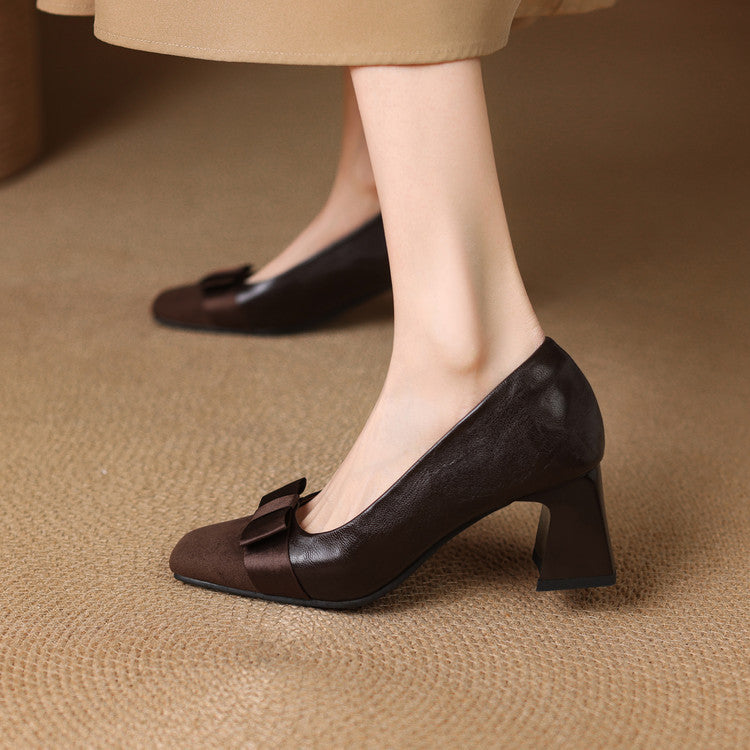 Blair Chunky Heeled Pumps