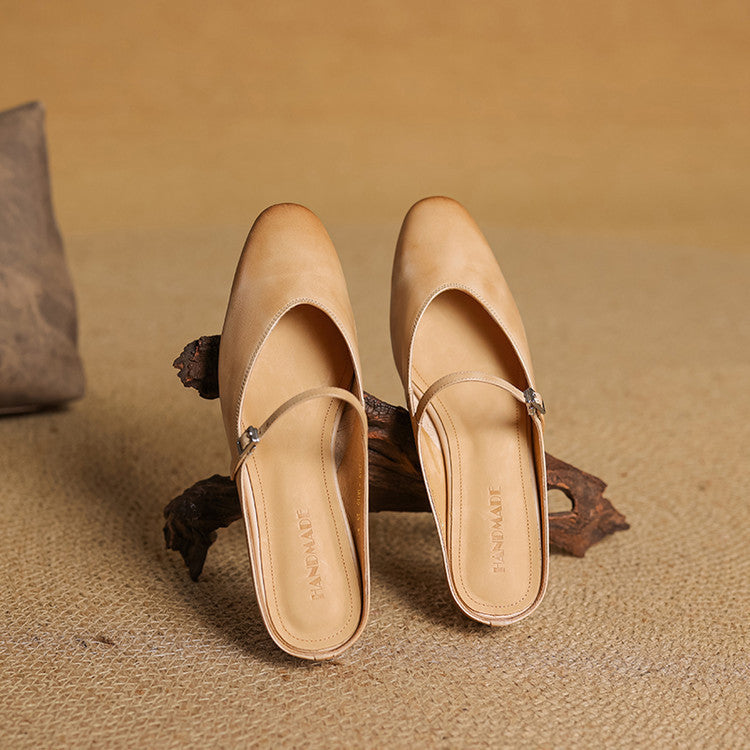 Marvyn Genuine Leather Mules