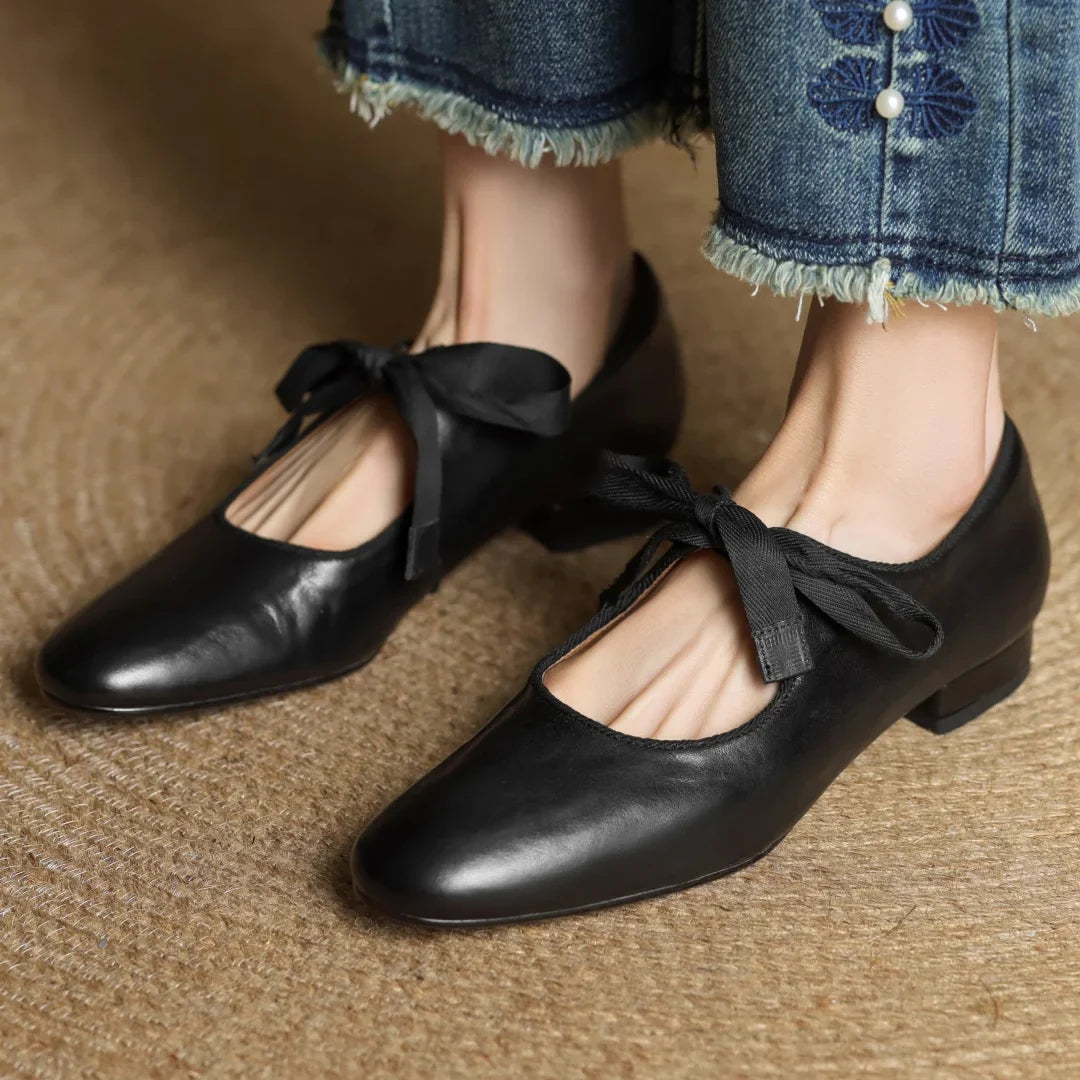 Bellaria Genuine Leather Flat Shoes
