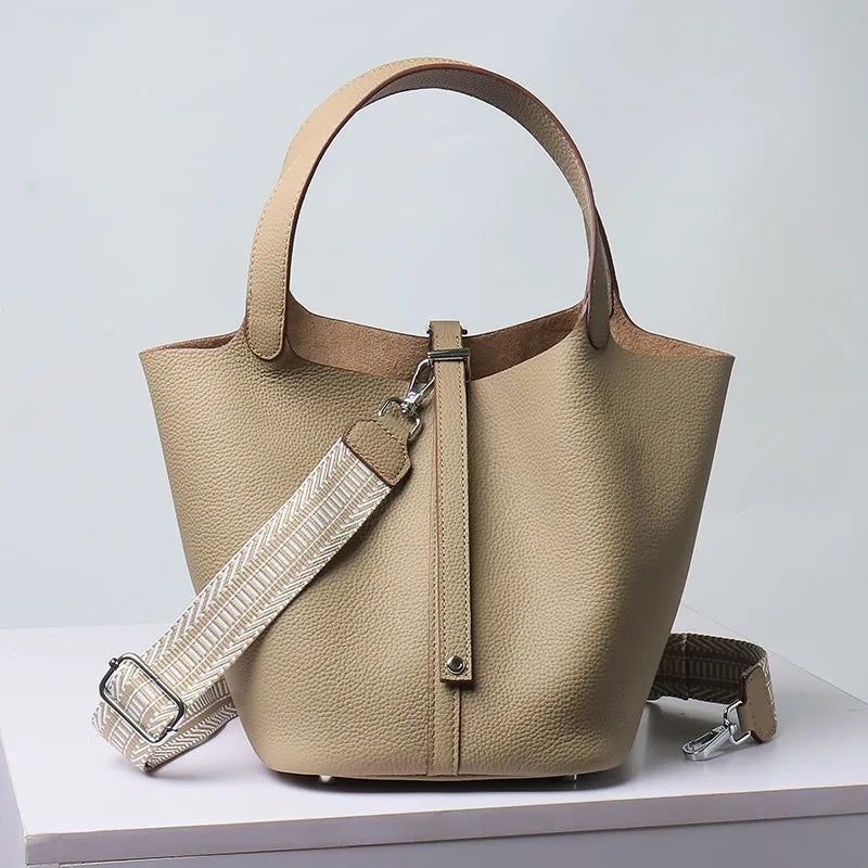 Elora Genuine Leather Tote Bag