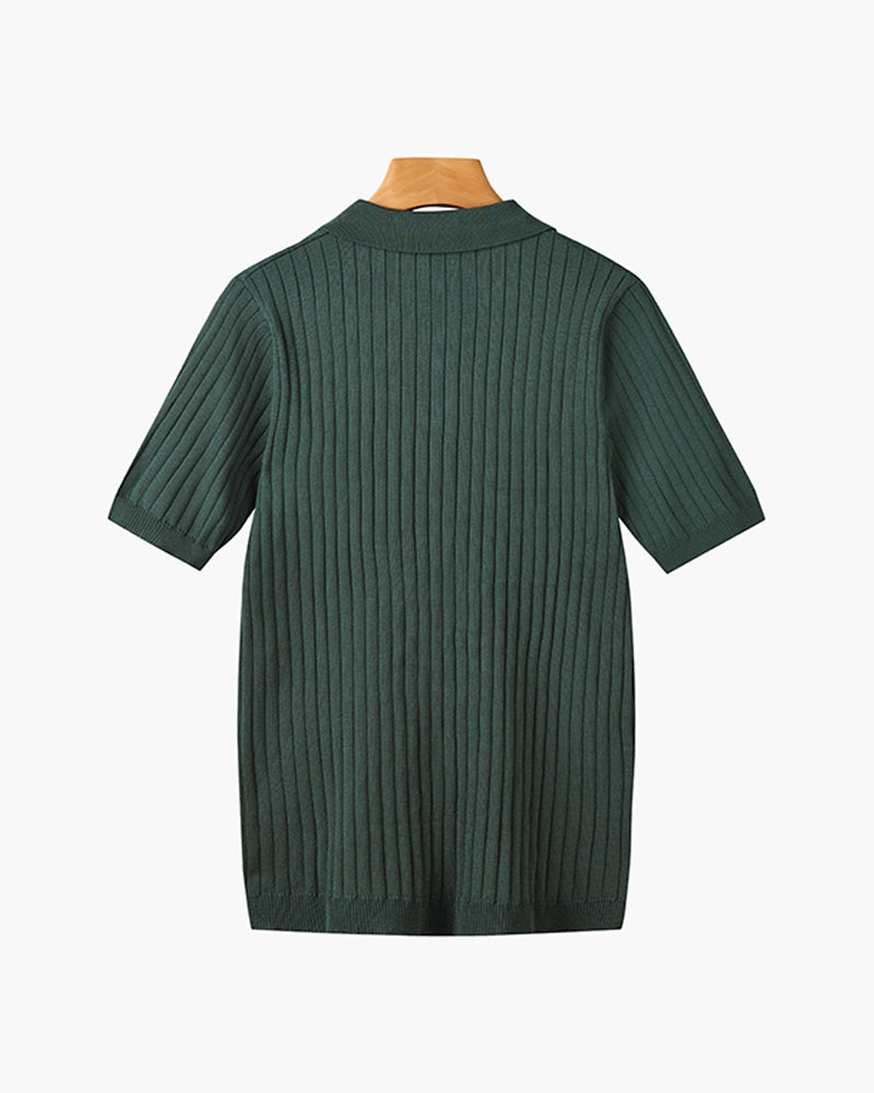 GIMCHEON Knit Polo Tee