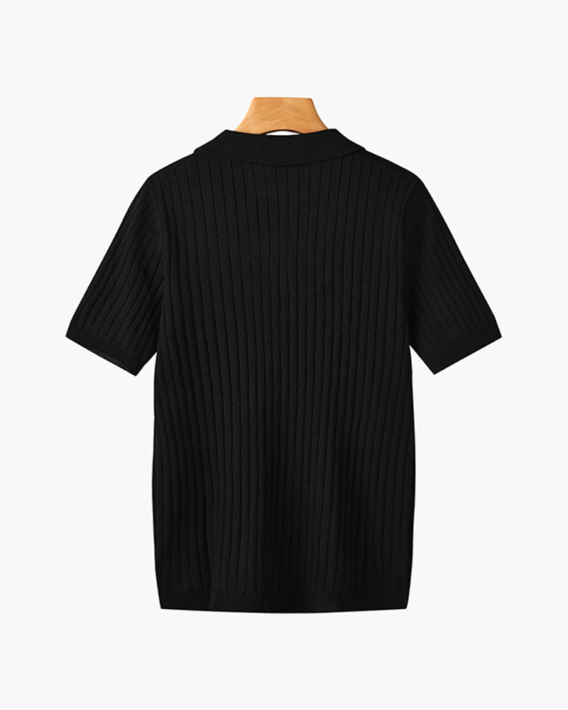 GIMCHEON Knit Polo Tee