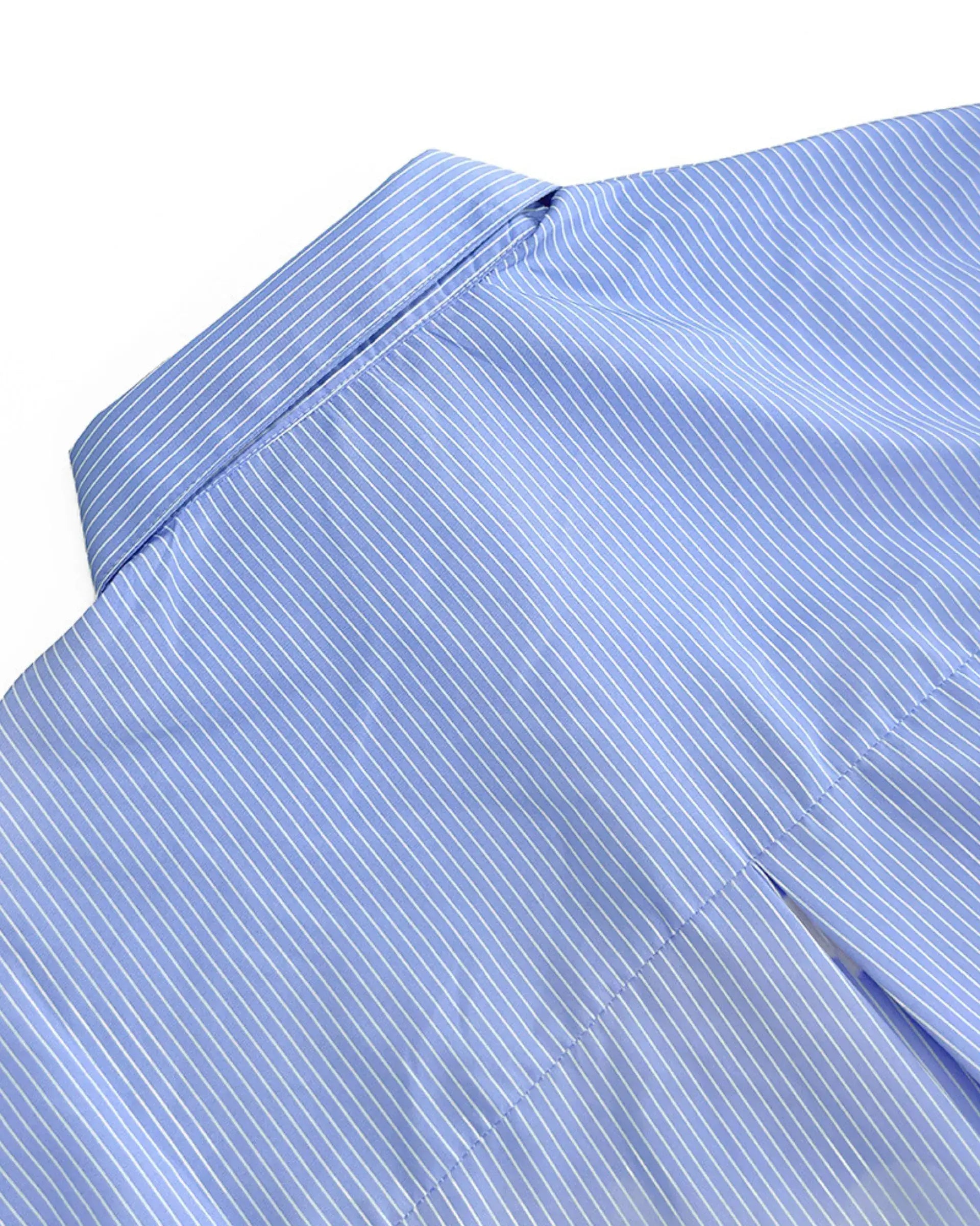 Striped Two-Piece Lounge Set – Oversized Button-Up Shirt & Wide Leg Pants for Women