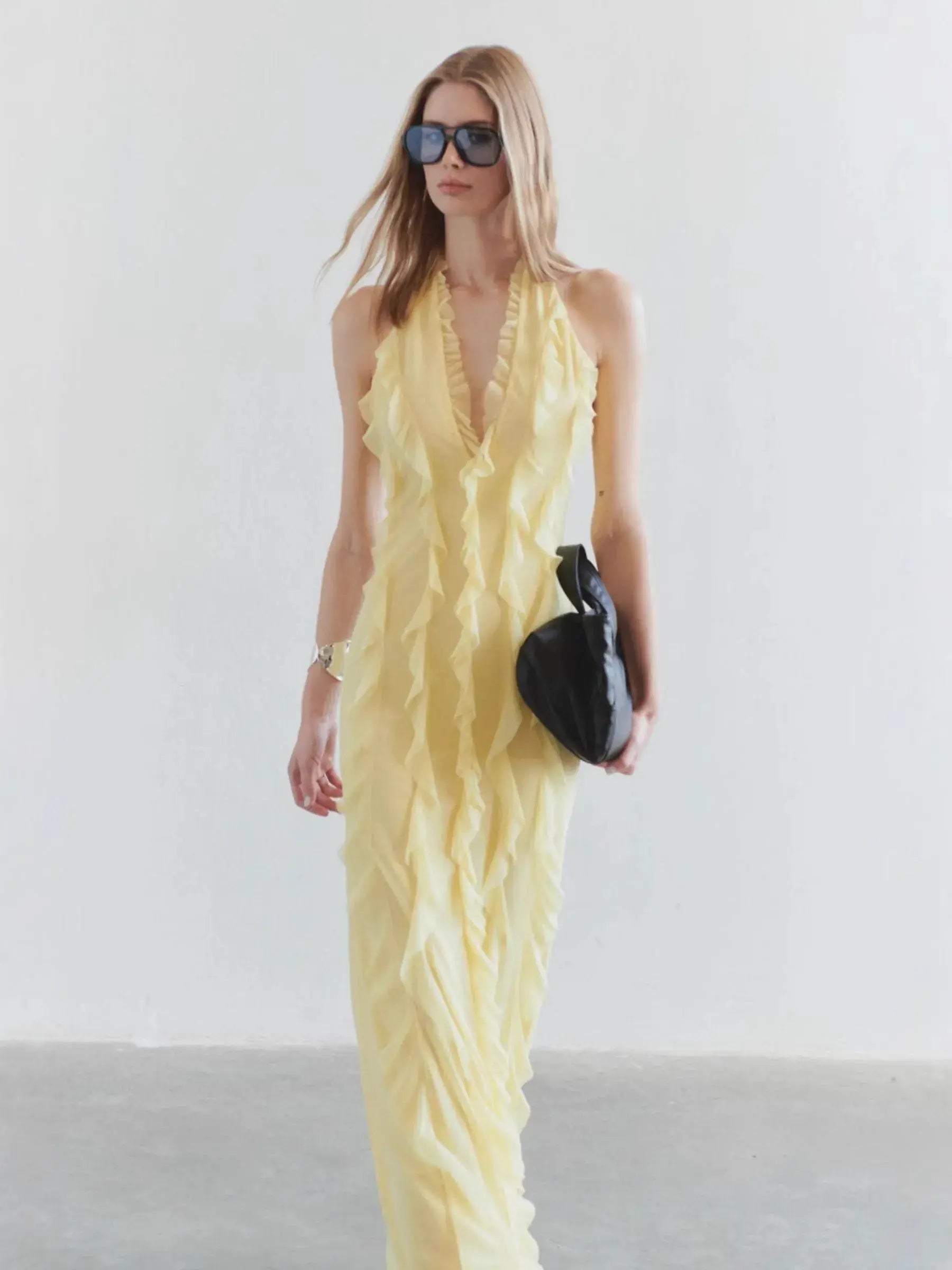 Vannessa Backless Holiday Dress