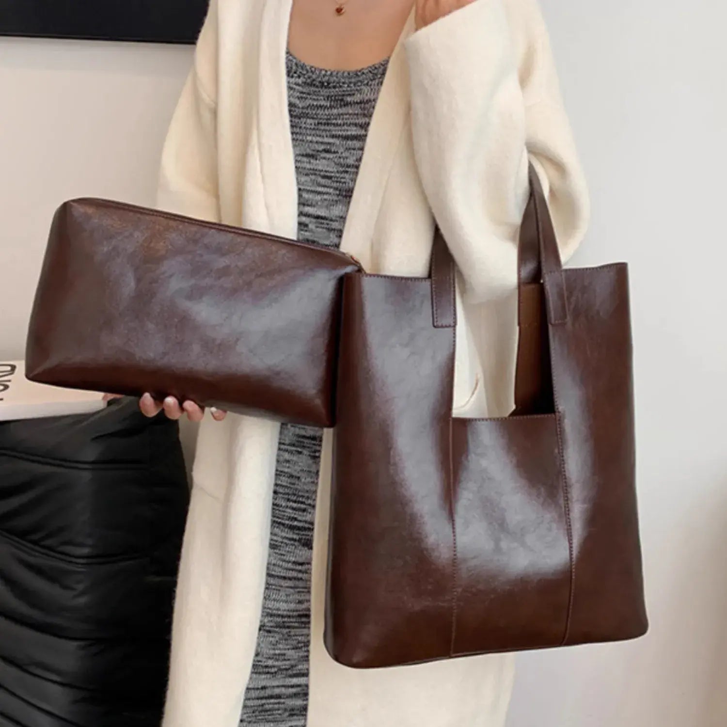 Veloura Tote with clutch Bag