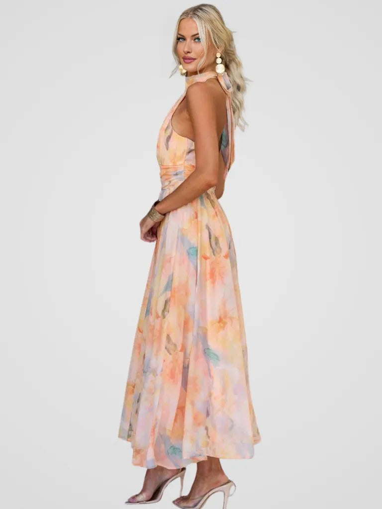 Valora - Floral Midi Dress