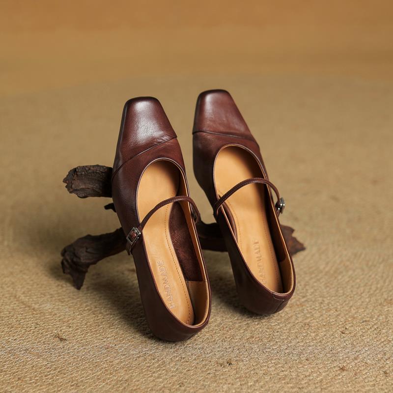 Velin Authentic Leather Heels