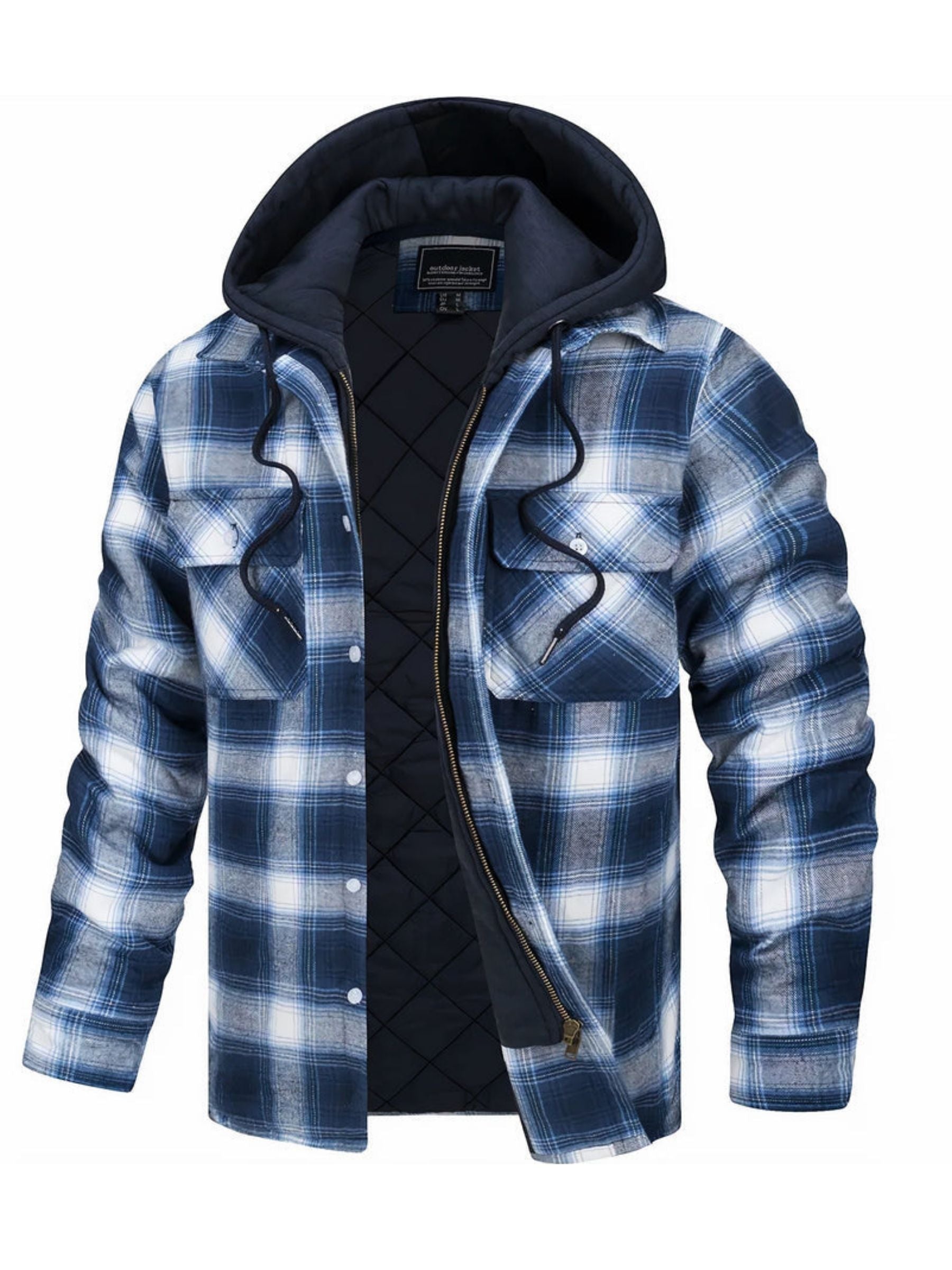 Classic plaid hooded jacket - Othello