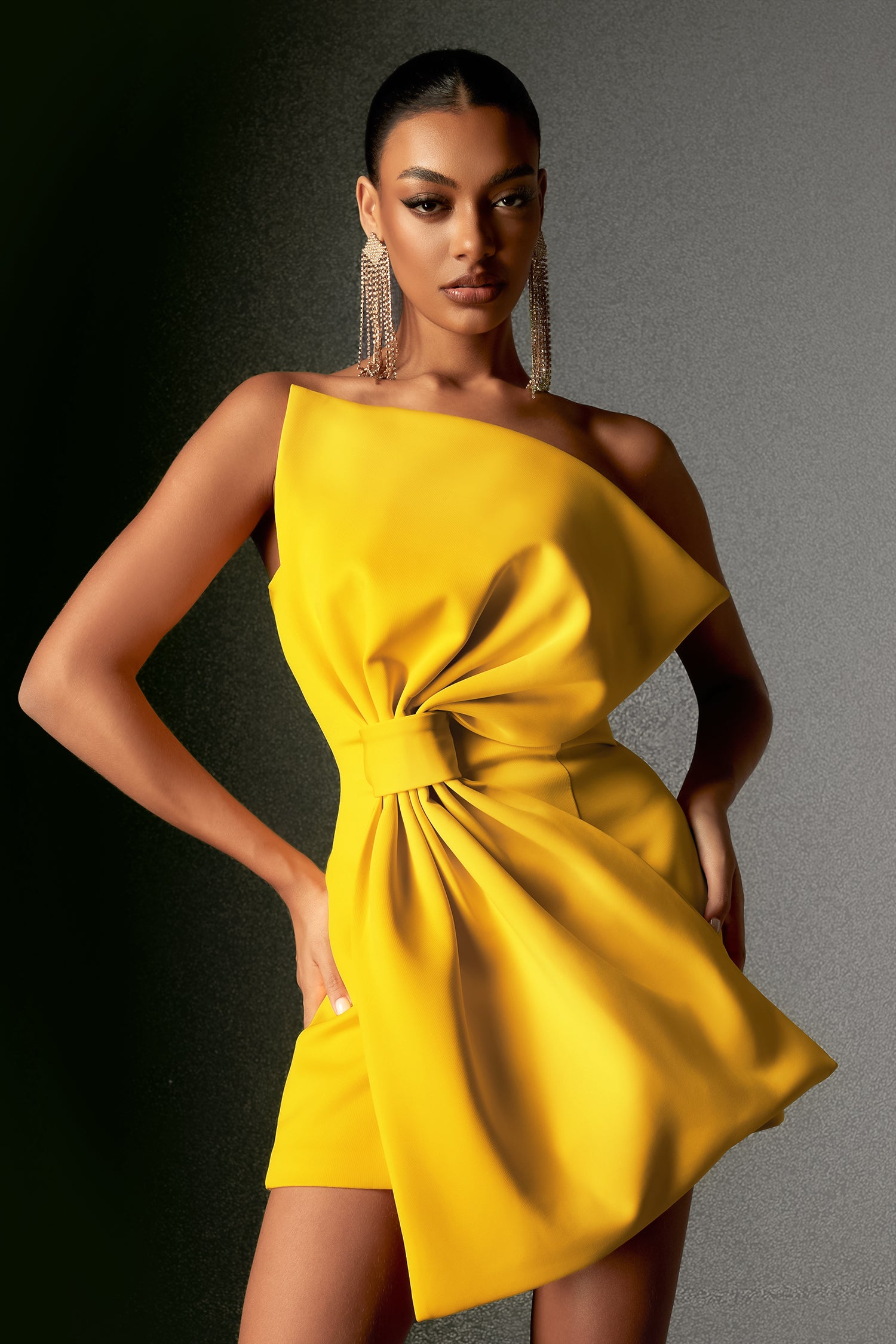 Magnolia Strapless Mini Dress - Yellow