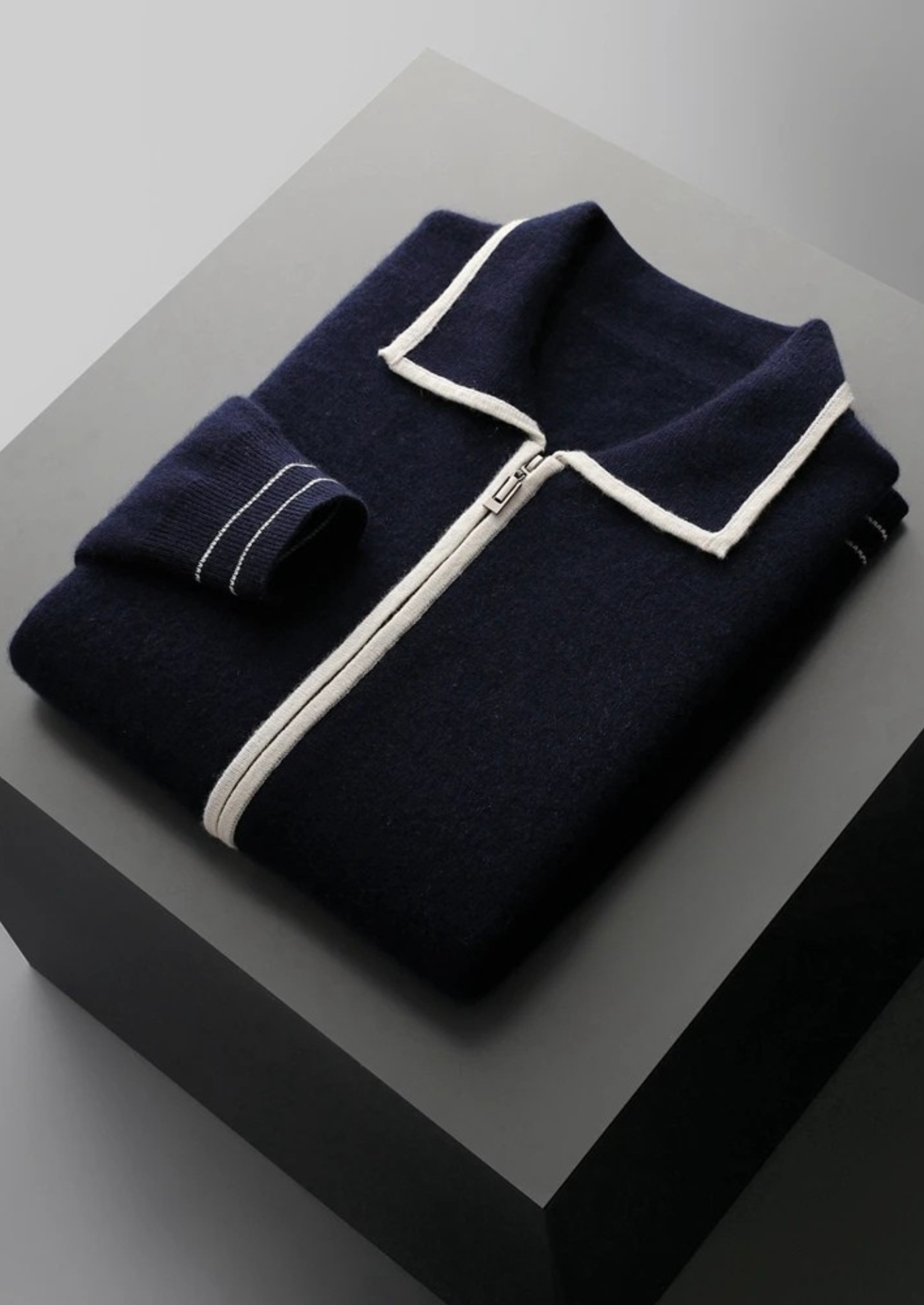 Callum WOOL POLO CARDIGAN