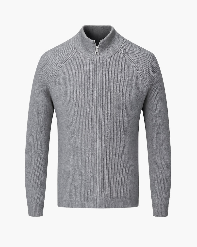 AMALFI Wool Gilet with Full-Zip Closure