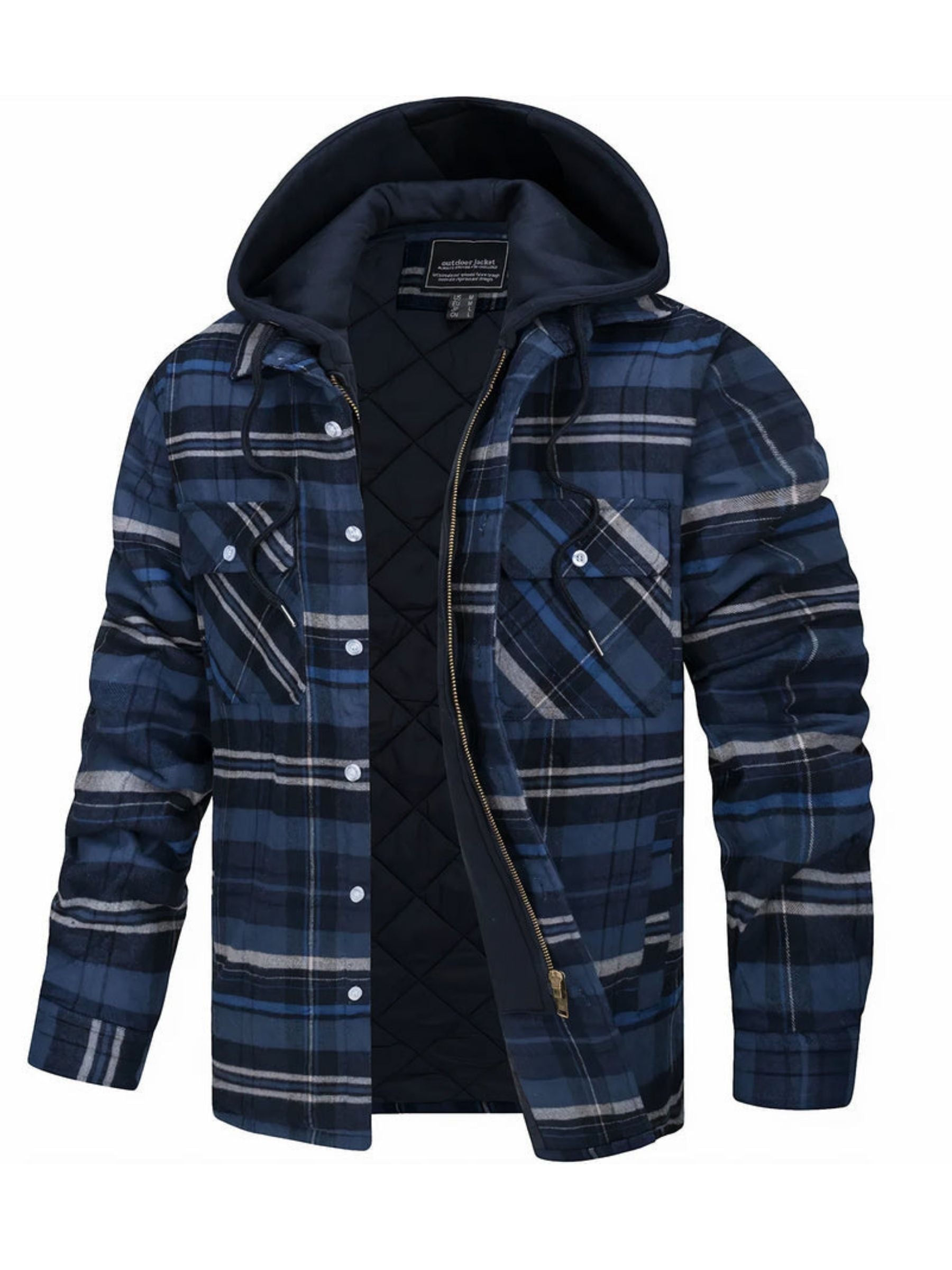 Classic plaid hooded jacket - Othello