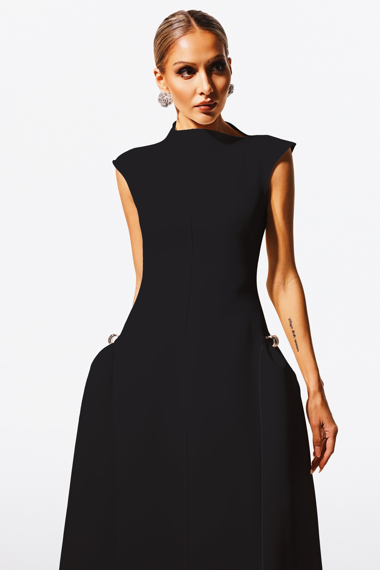 Roxana Sleeveless Maxi Dress Black