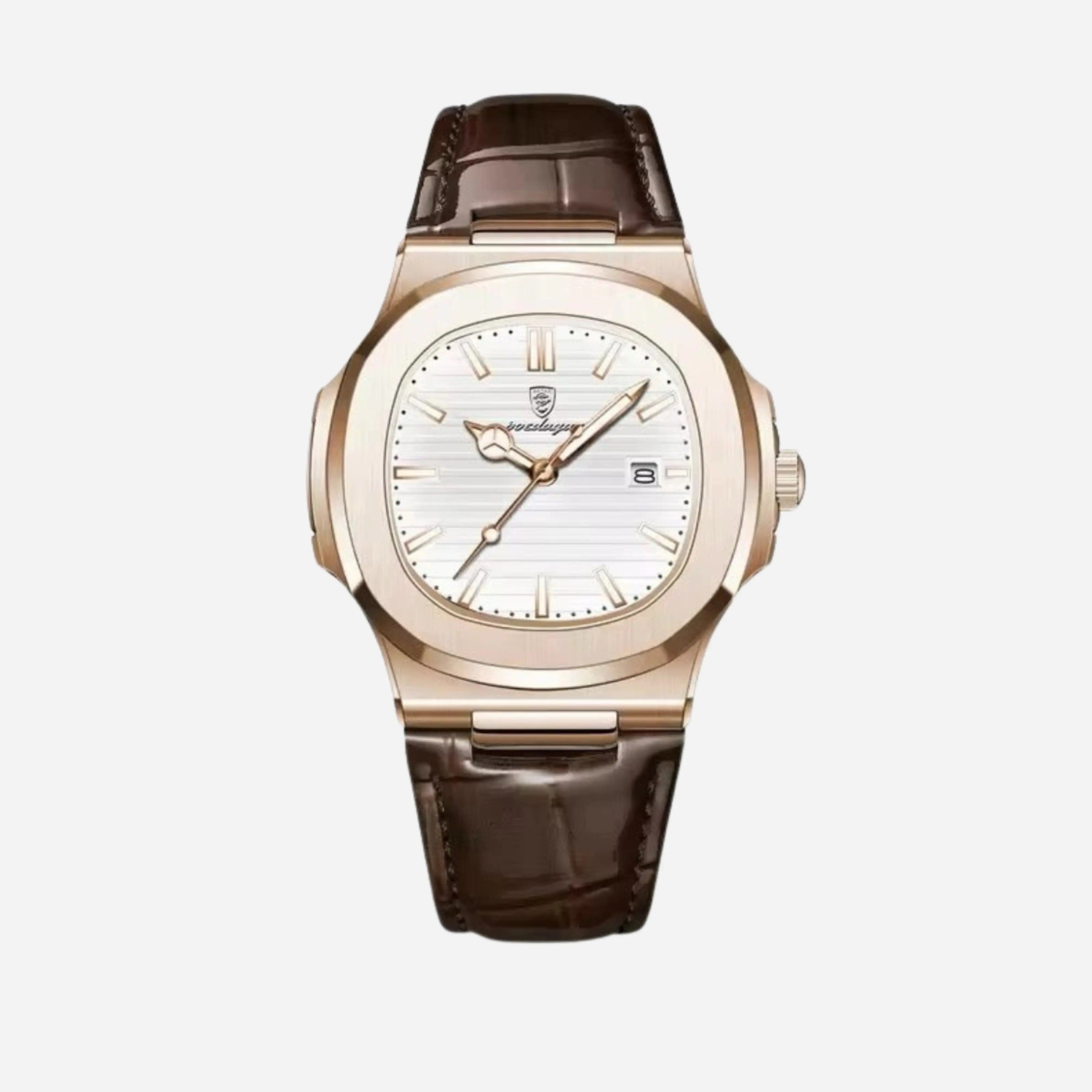 GENEVA Genuine Leather Timepiece Watch