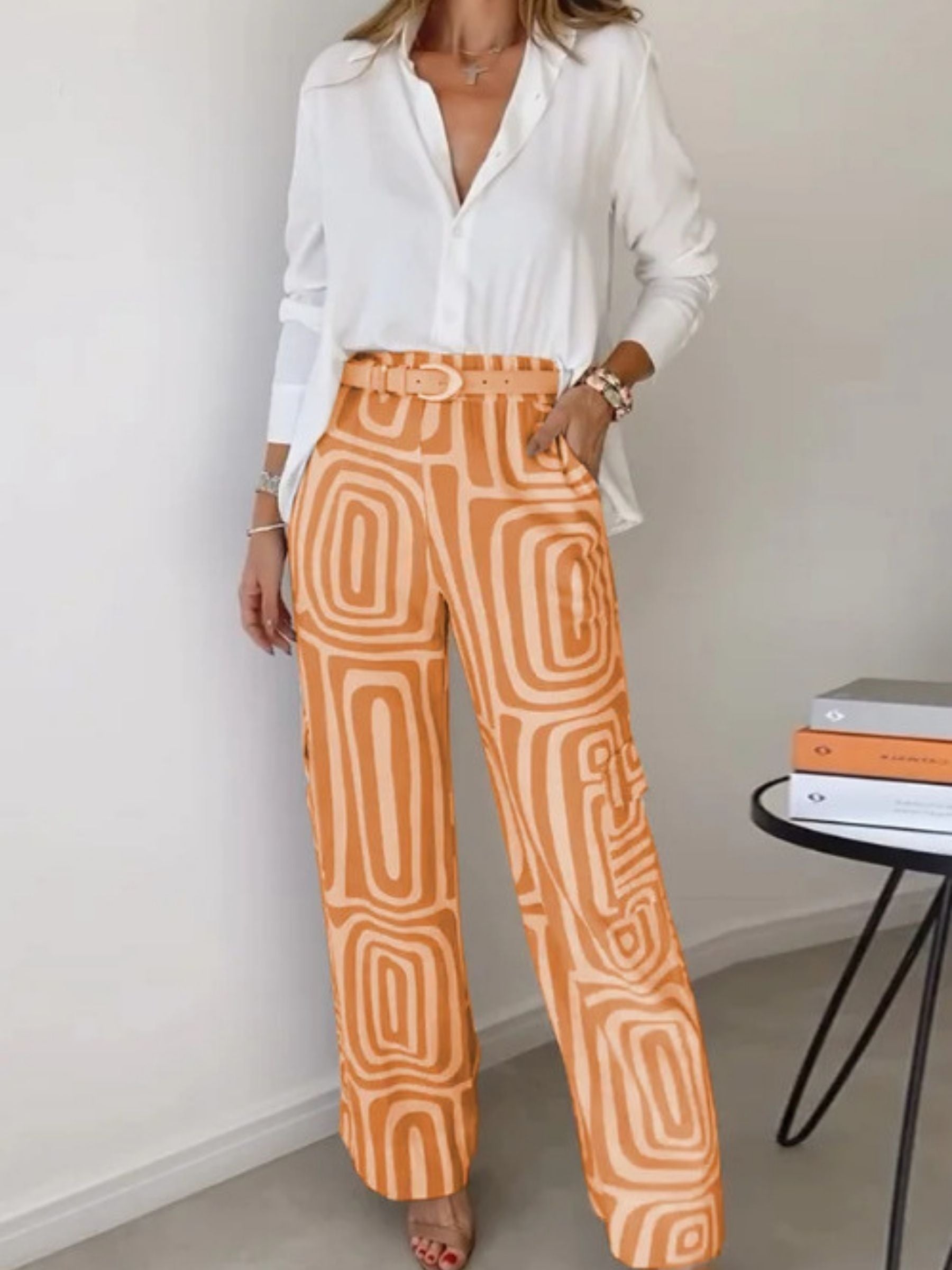 Maison Stylish Trouser and Shirt Set