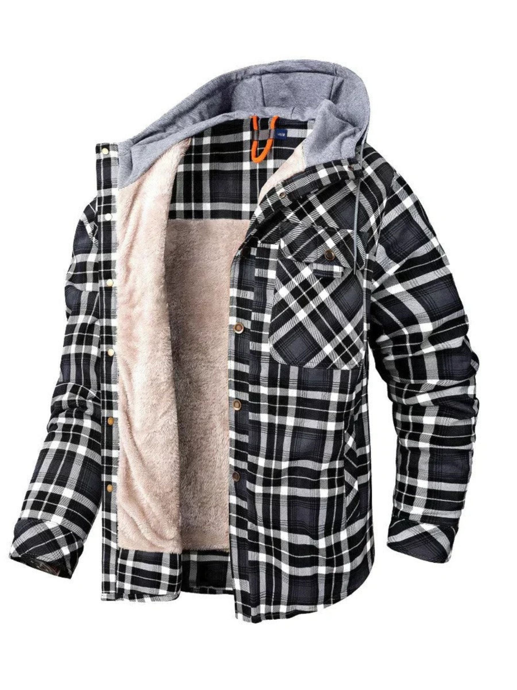 Classic plaid hooded jacket - Othello