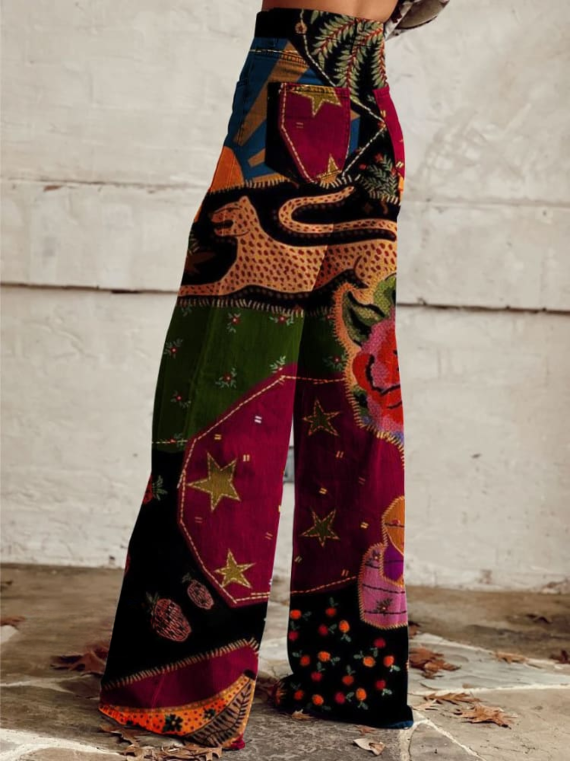 Bella™ - Vintage Colourful Printed Wide Leg Pants