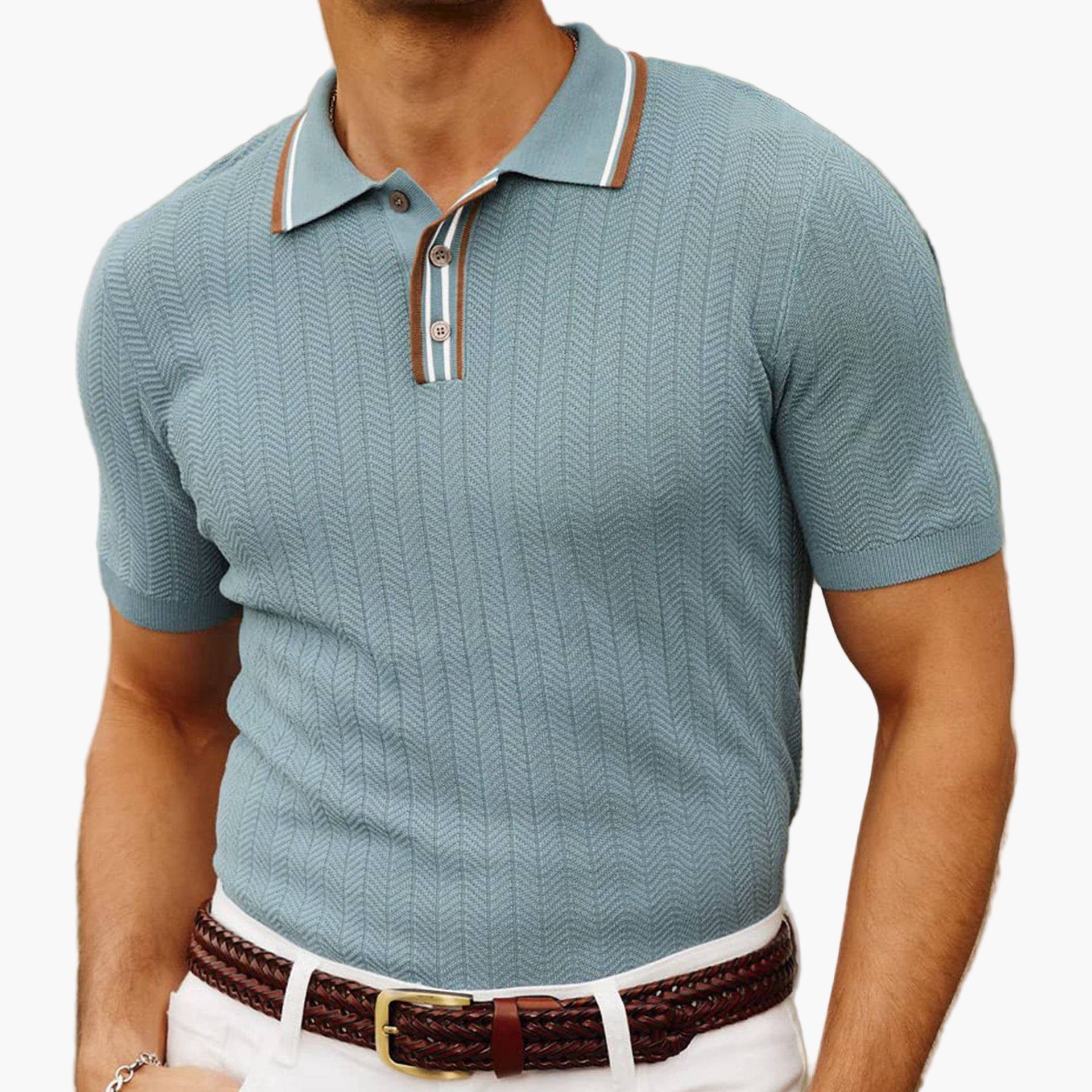 AMALFI Knitted Polo Shirt