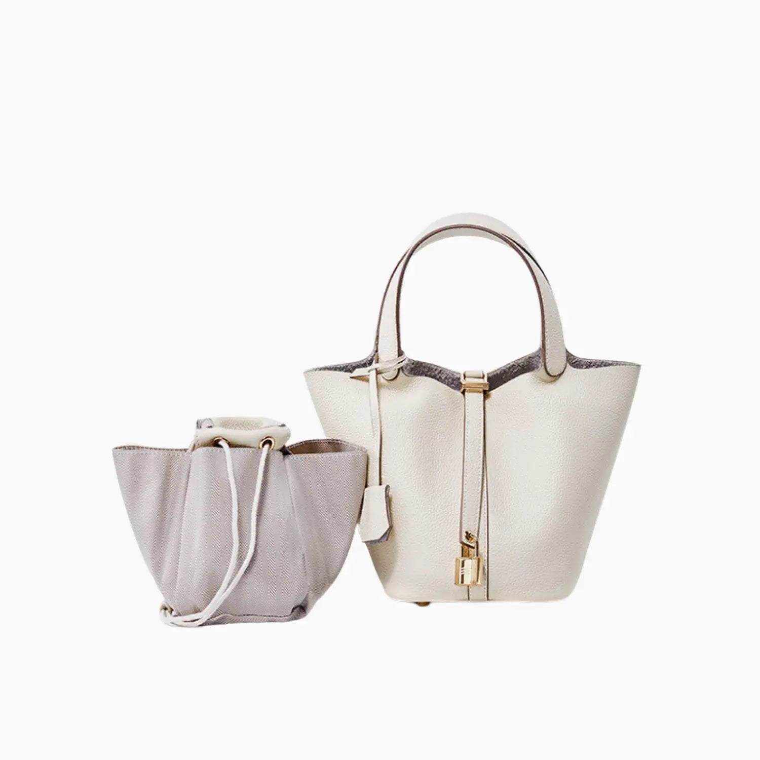 Bellara Genuine Leather Gold Buckle Tote Bag