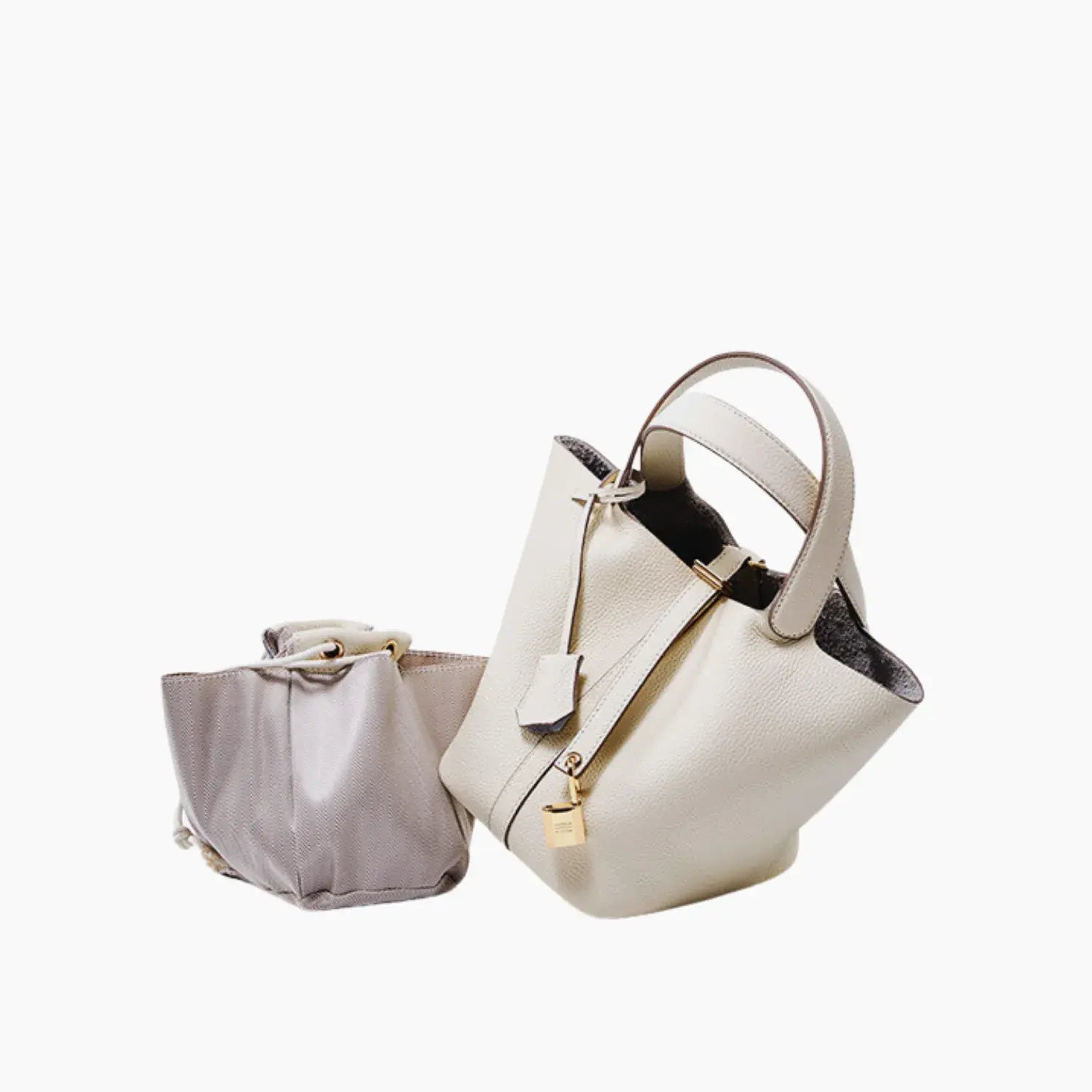 Bellara Genuine Leather Gold Buckle Tote Bag