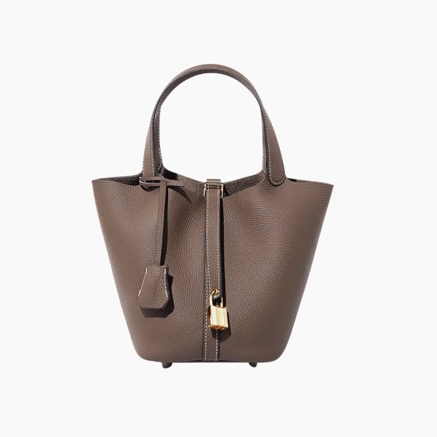 Bellara Genuine Leather Gold Buckle Tote Bag