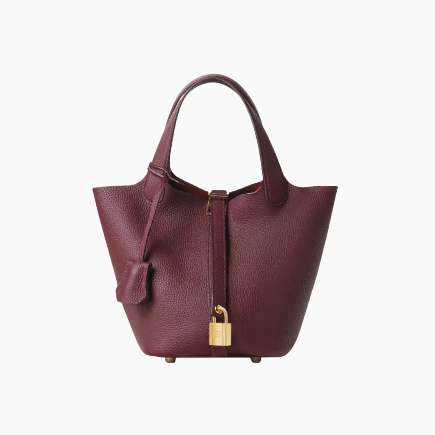 Bellara Genuine Leather Gold Buckle Tote Bag