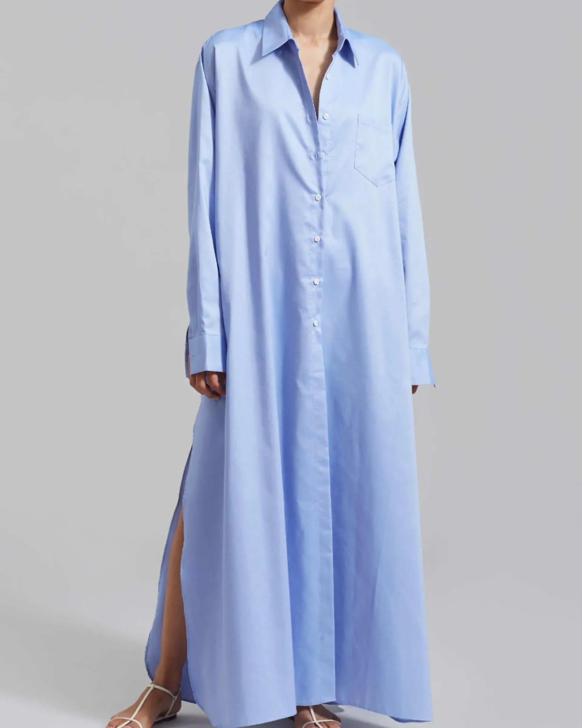 French Lazy Loss Long-Shirt Dress