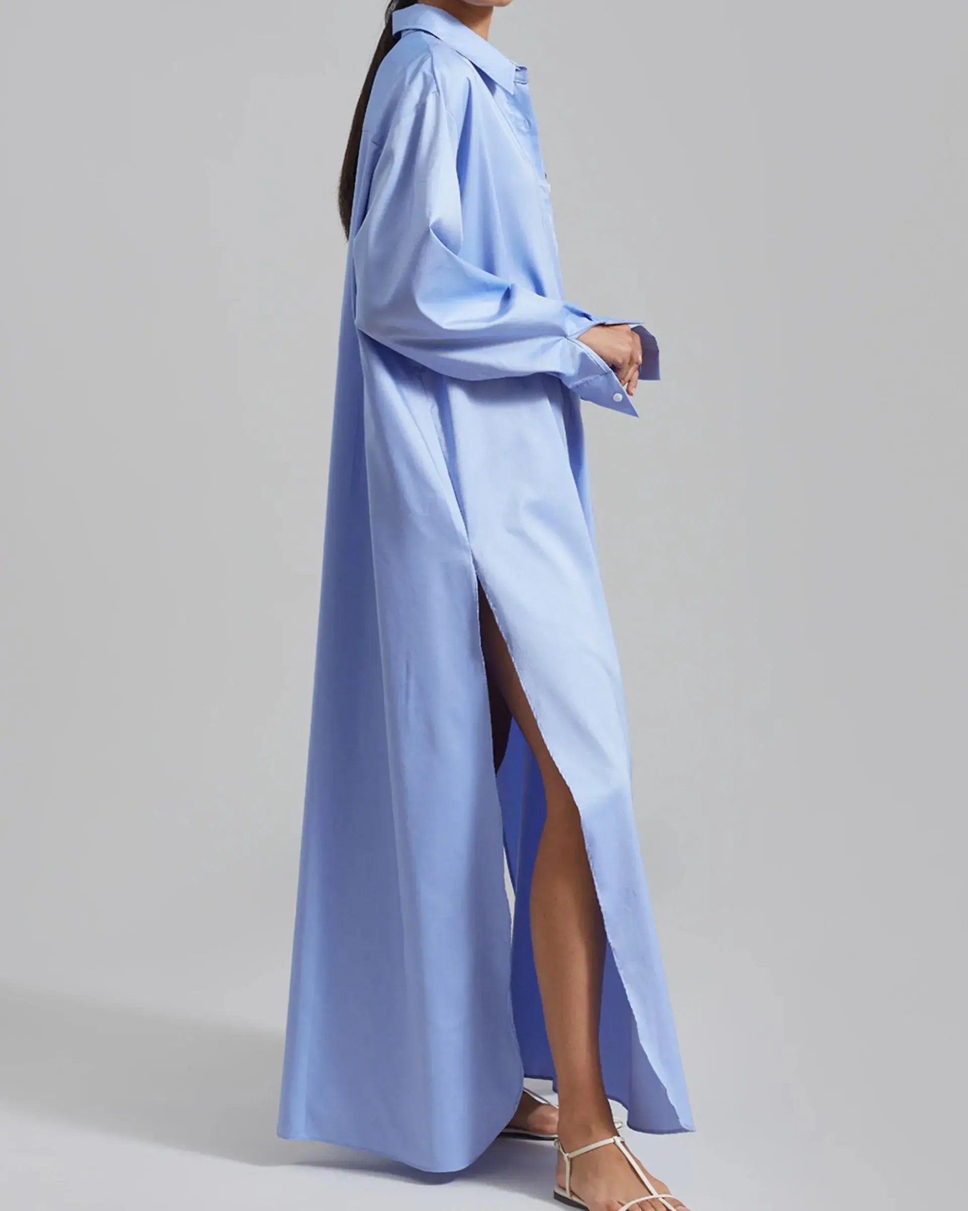French Lazy Loss Long-Shirt Dress