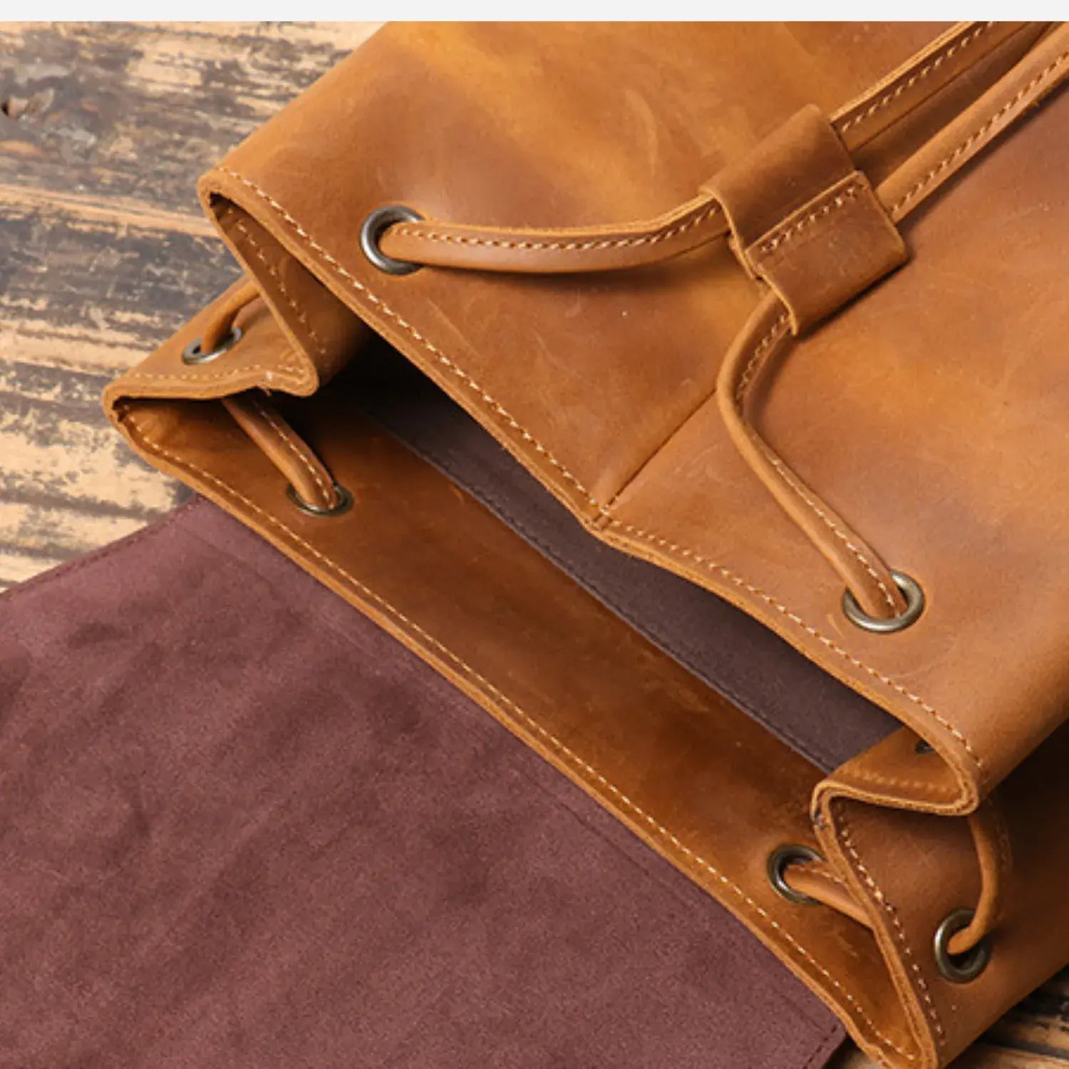 Hugo Handmade Genuine Leather Backpack