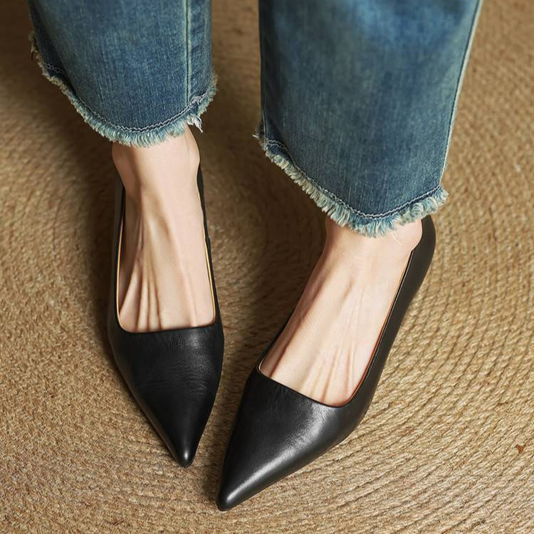 Eveline - Genuine Leather High Heels Shoes