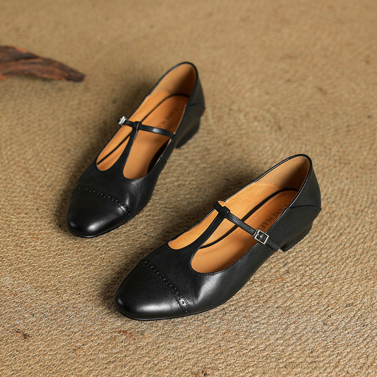 Harriet Real Leather Ballet Flats Shoes