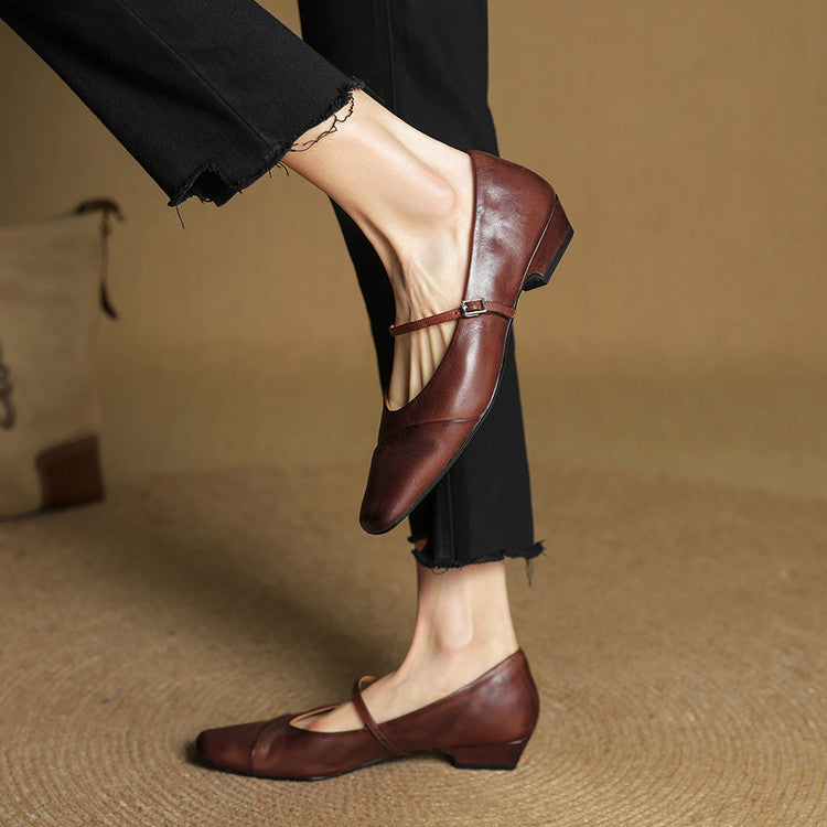 Velin Authentic Leather Heels