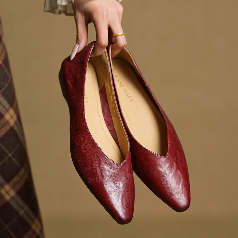 Valmir Authentic Leather Slip-On Mules