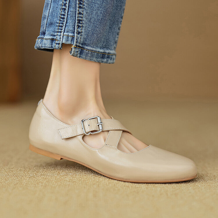 Valora Genuine Leather Ballet Shoes