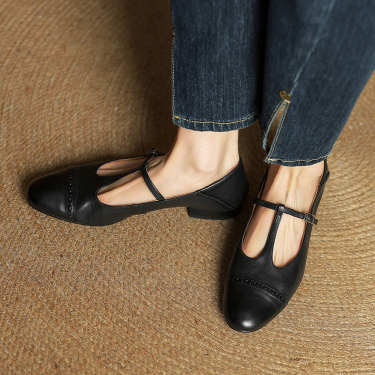 Harriet Real Leather Ballet Flats Shoes